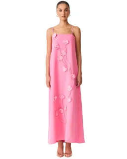 Elliatt Nolana Floral Applique Gown Pink Size M for rent on The Volte - image 2