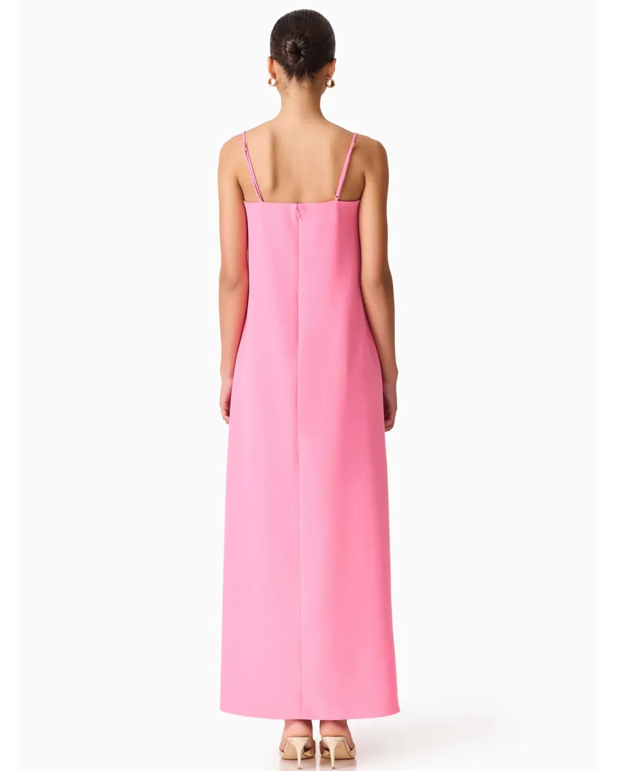 Elliatt Nolana Floral Applique Gown Pink Size S - Image 3