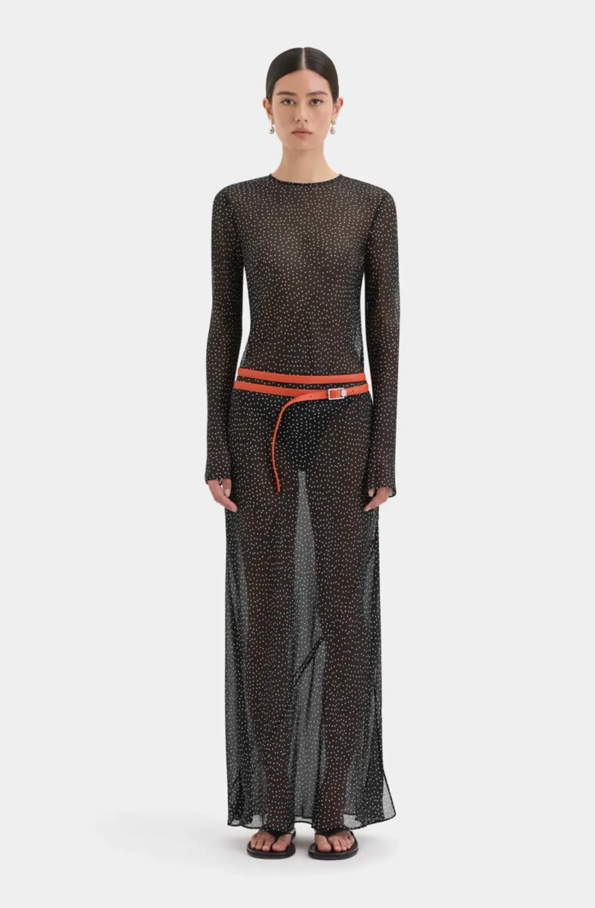 SIR THE LABEL LISANDER LONG SLEEVE DRESS - Image 1