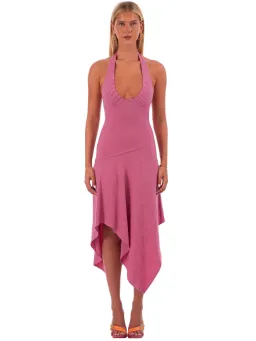 I Am Delilah Lana Midi Dress in Hibiscus Pink Size S / AU 8 for rent on The Volte - image 4