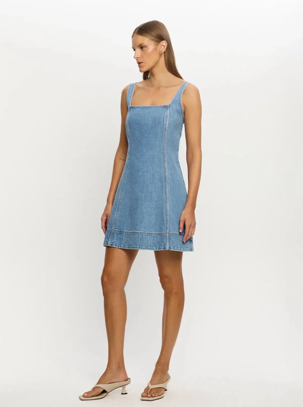 Kivari Oriana Denim Mini Dress size 12 - Image 3
