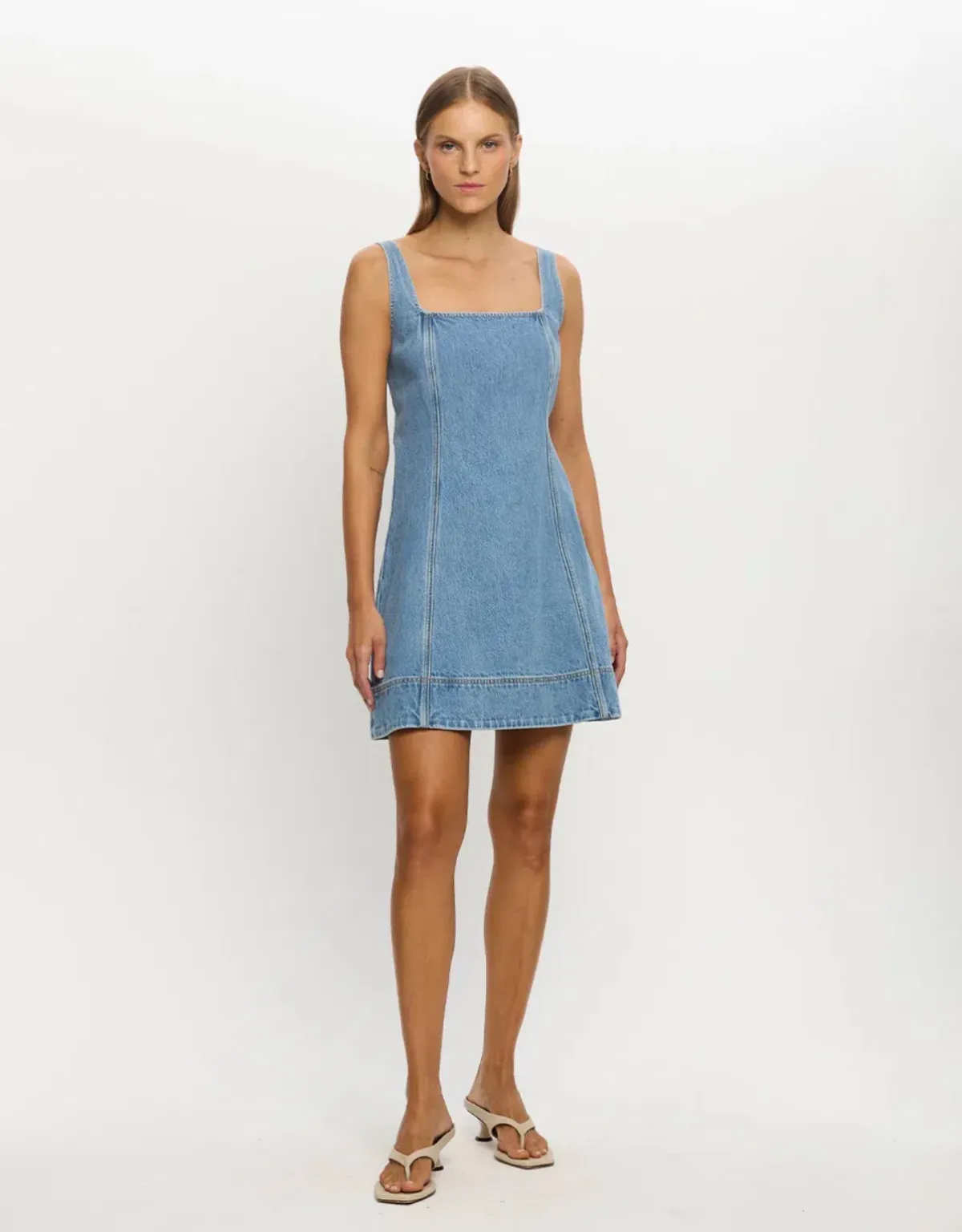 Kivari Oriana Denim Mini Dress size 12 - Image 1