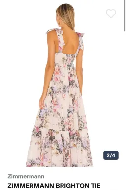 Zimmerman Brighton Tie Shoulder dress for rent on The Volte - image 2