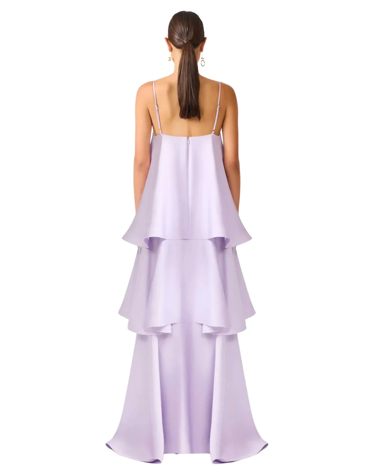 Elliatt Tilly Tiered Maxi Dress Purple Size M - Image 3