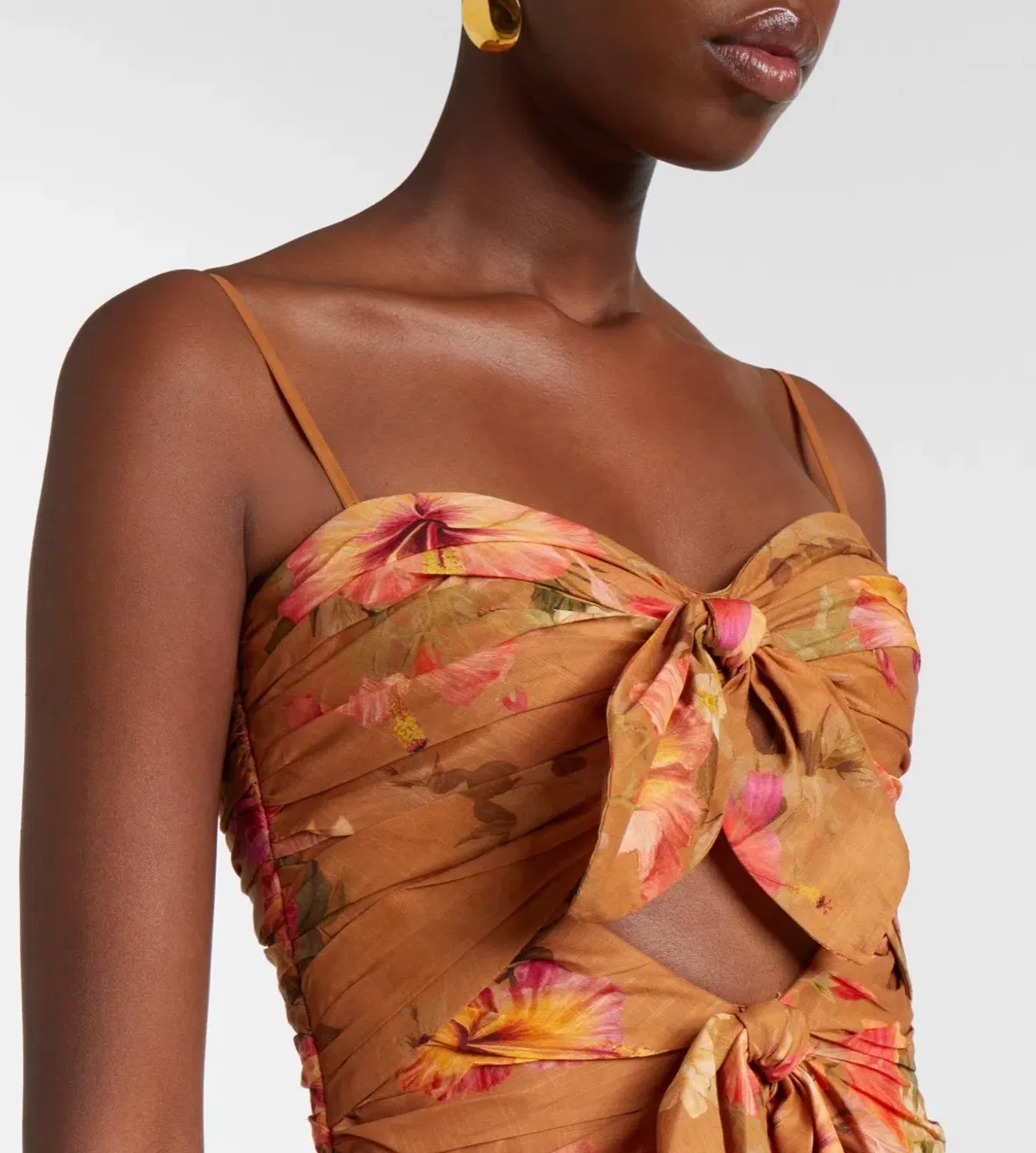 Zimmermann Mahon Tie Front Midi Dress Size 1/10 - Image 2