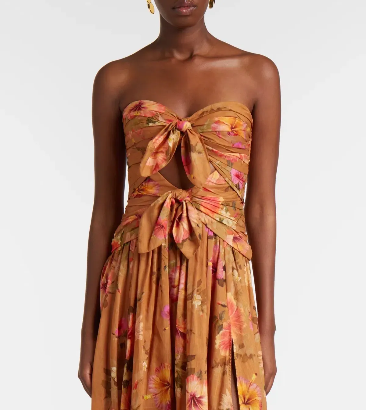 Zimmermann Mahon Tie Front Midi Dress Size 1/10 - Image 3