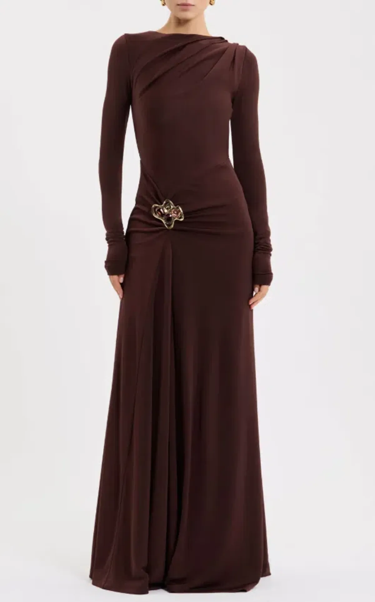 Rebecca Vallance Hazine Long Sleeve Maxi Dress Size 10 - Image 1