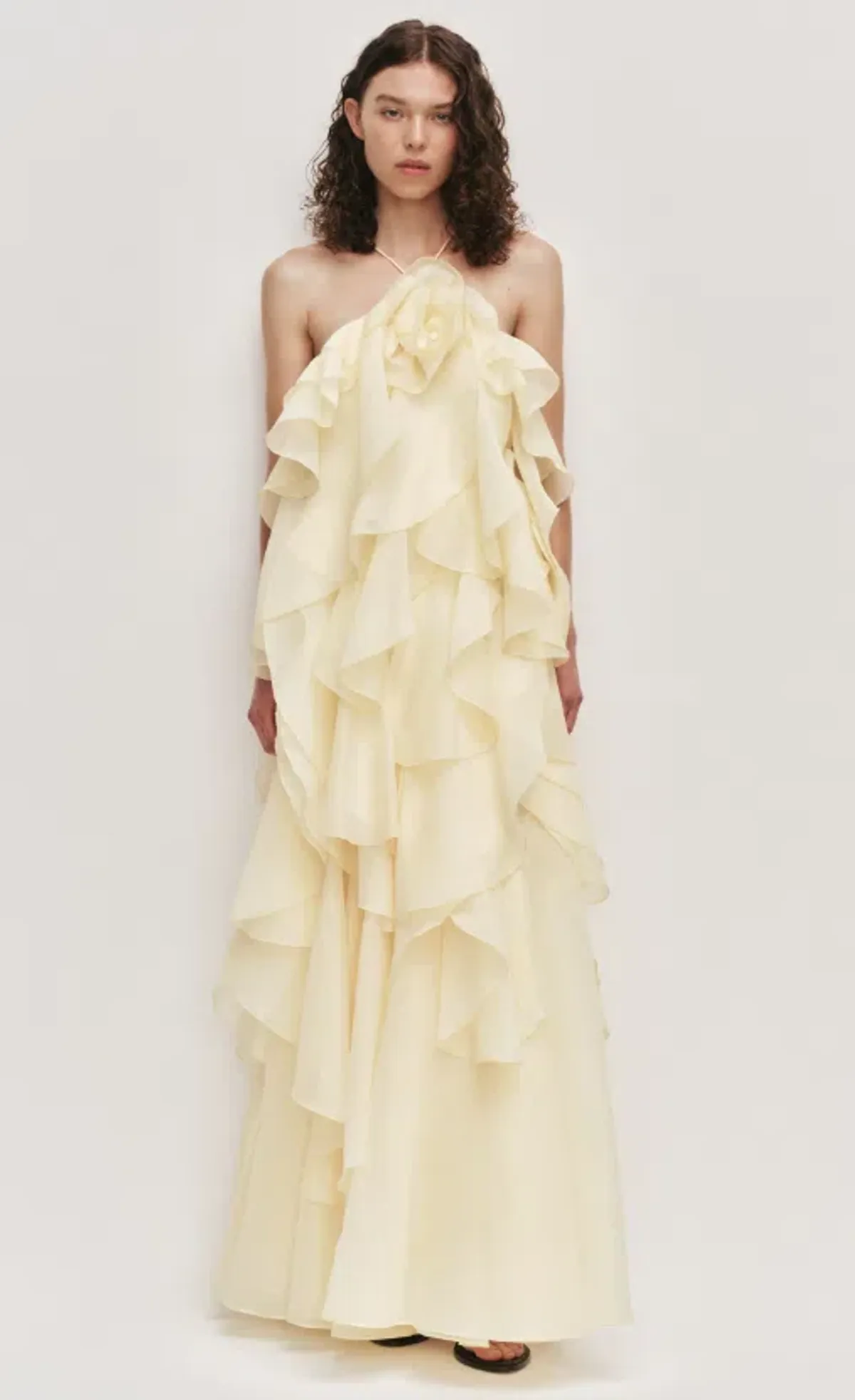 AJE Pandorea Layered Maxi Dress Butter Size 12 - Image 1