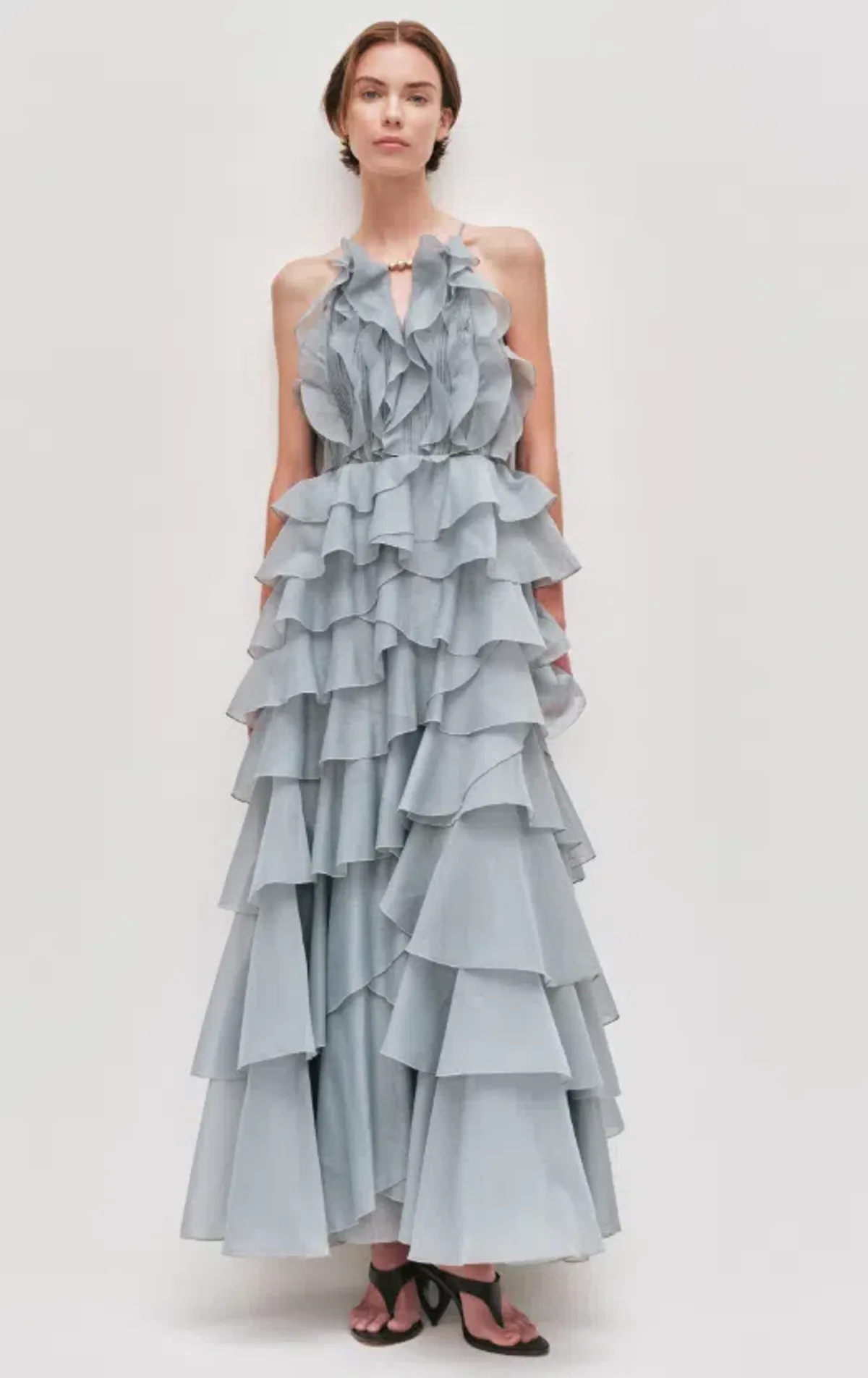 AJE Cleo Gown Duck Egg Size 12 - Image 1