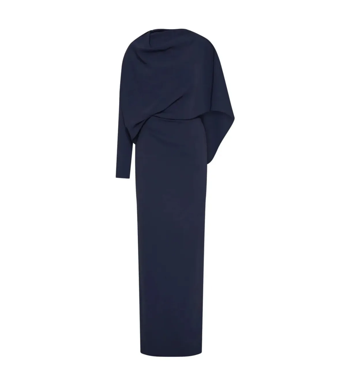 Rachel Gilbert Amaris Maxi Cape Gown in Navy Size 12 - Image 1