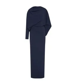 Rachel Gilbert Amaris Maxi Cape Gown in Navy Size 12 for rent on The Volte - image 1