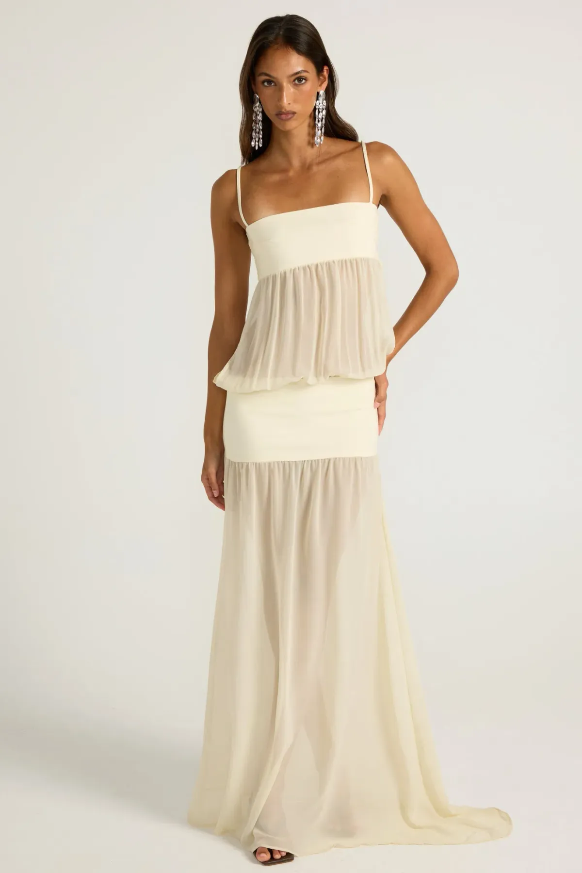 Ance Gria Romeo Gown Cream size S - Image 1