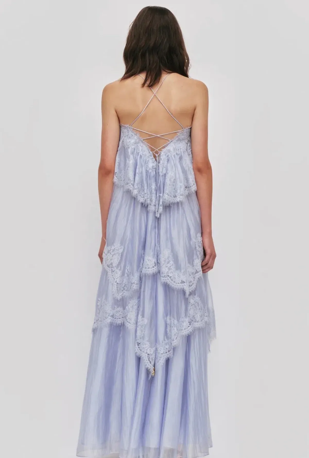AJE- Ophelia Lace Gown- Blue- Size 8 - Image 6
