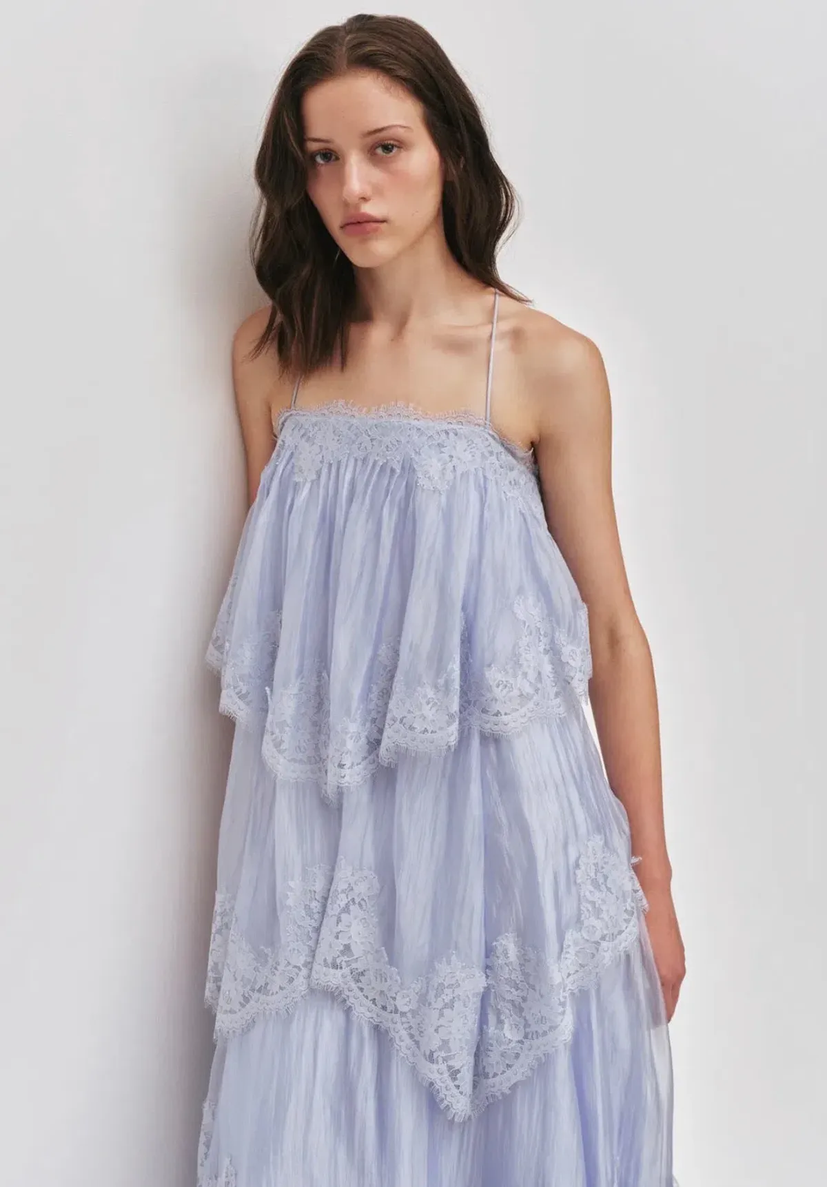 AJE- Ophelia Lace Gown- Blue- Size 8 - Image 3