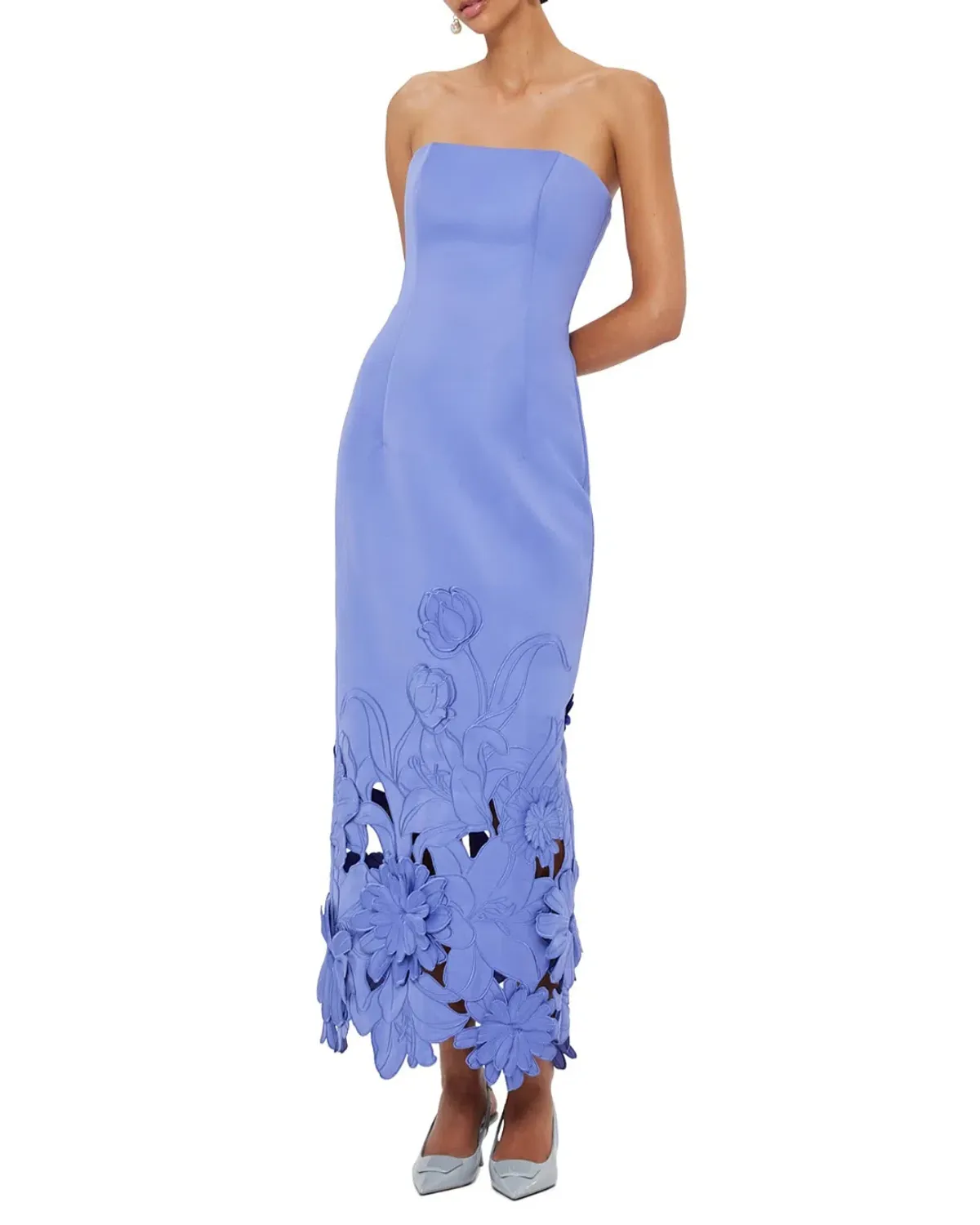 Leo Lin Rayna Applique Bustier Dress - Image 1