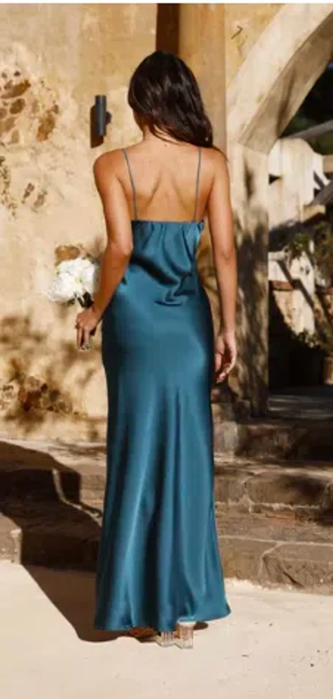 Ziah Maxi Dress Teal - Billy J for rent on The Volte - main image