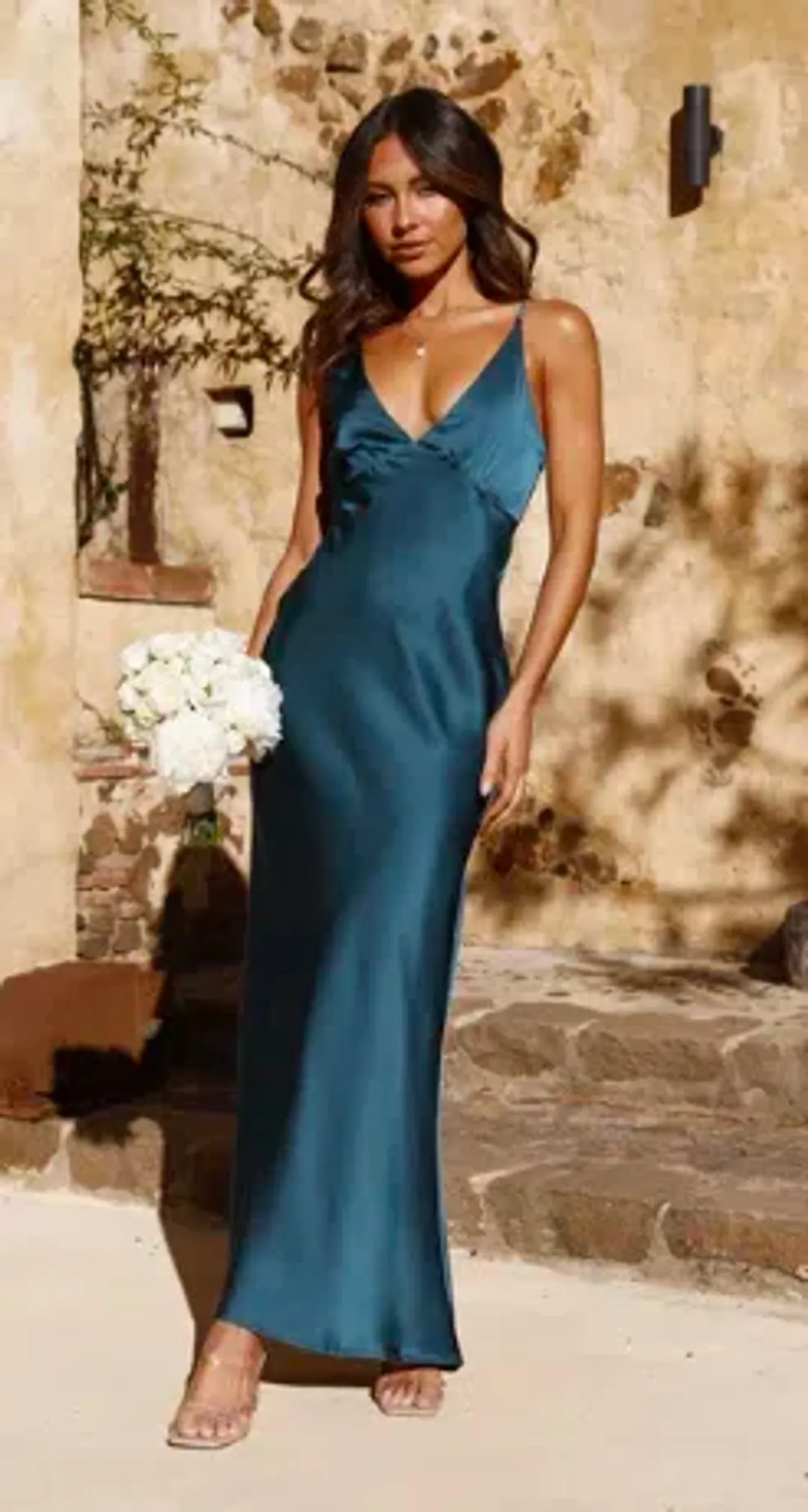 Ziah Maxi Dress Teal - Billy J for rent on The Volte - main image