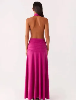 Rowan Ray Cowl Maxi Dress - Fuchsia - peppermayo for rent on The Volte - image 2