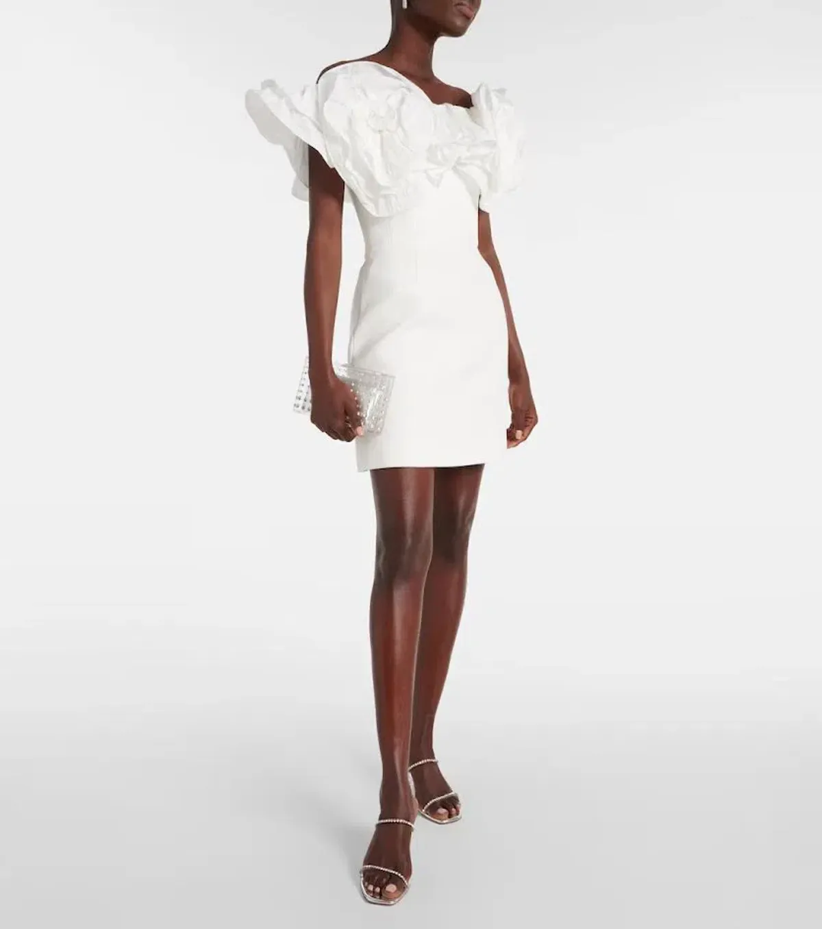 🤍 Rebecca Vallance Tessa Ruffled Mini Dress – Ivory White – Size 10 (AU) 🤍 RACES!!! - Image 2