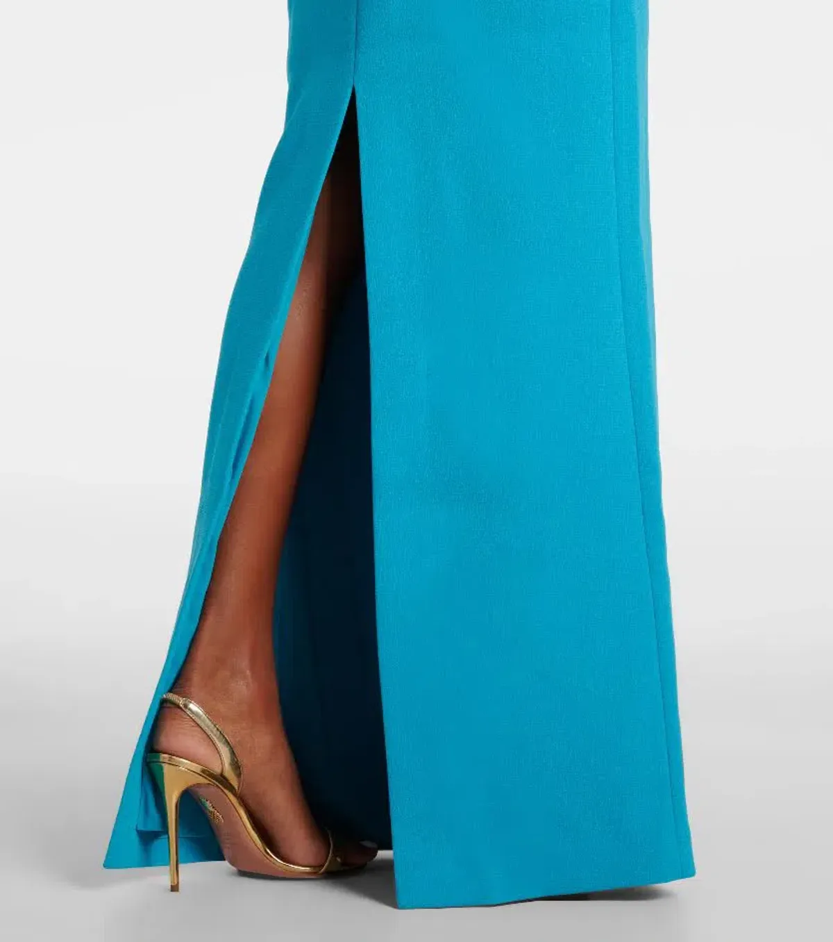 🩵 Rebecca Vallance Ella Gown – Turquoise Blue – Size 6 AU - Ruffle Maxi Dress🩵 - Image 5