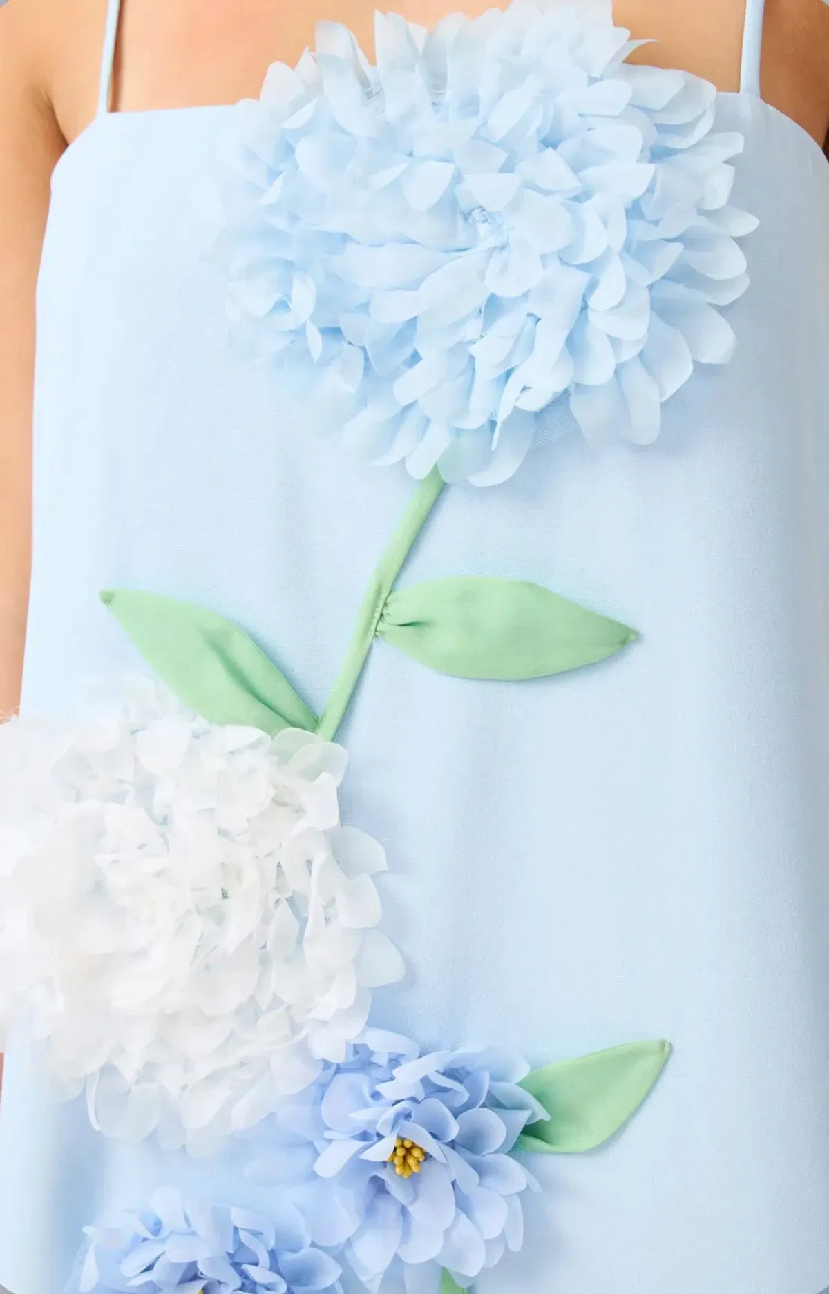 Elliatt Buttercup Embroidered Maxi Dress in Blue Size M - Image 3