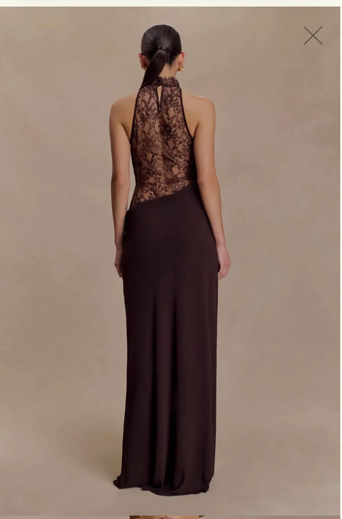 Arra dress in cacao brown - Image 3