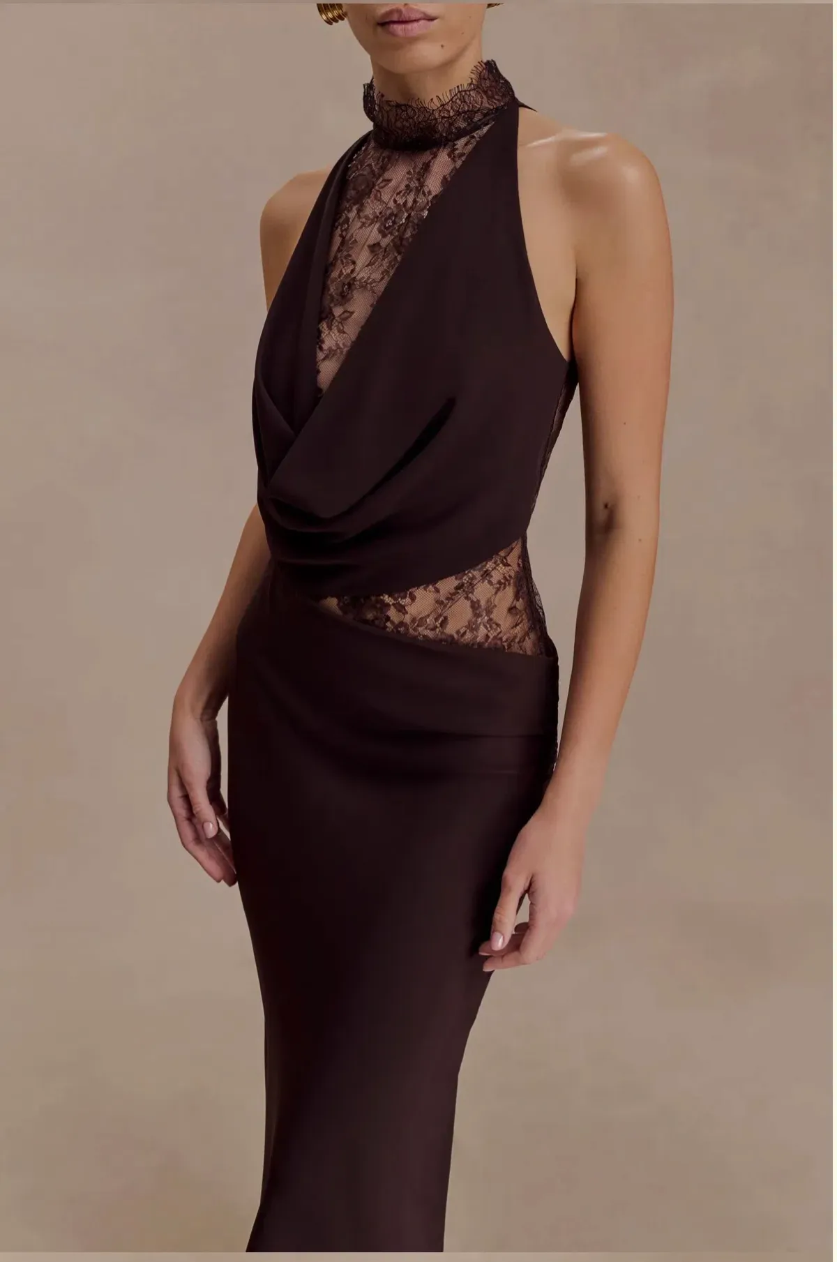 Arra dress in cacao brown - Image 4
