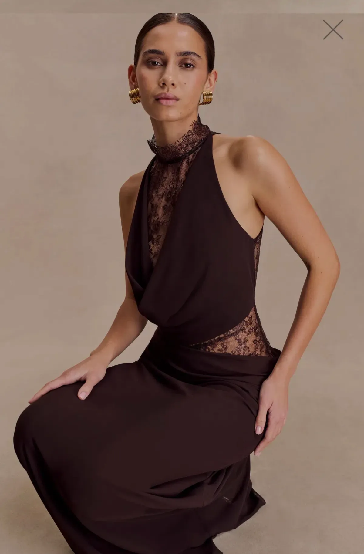 Arra dress in cacao brown - Image 6
