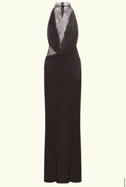 Arra dress in cacao brown for rent on The Volte - image 7