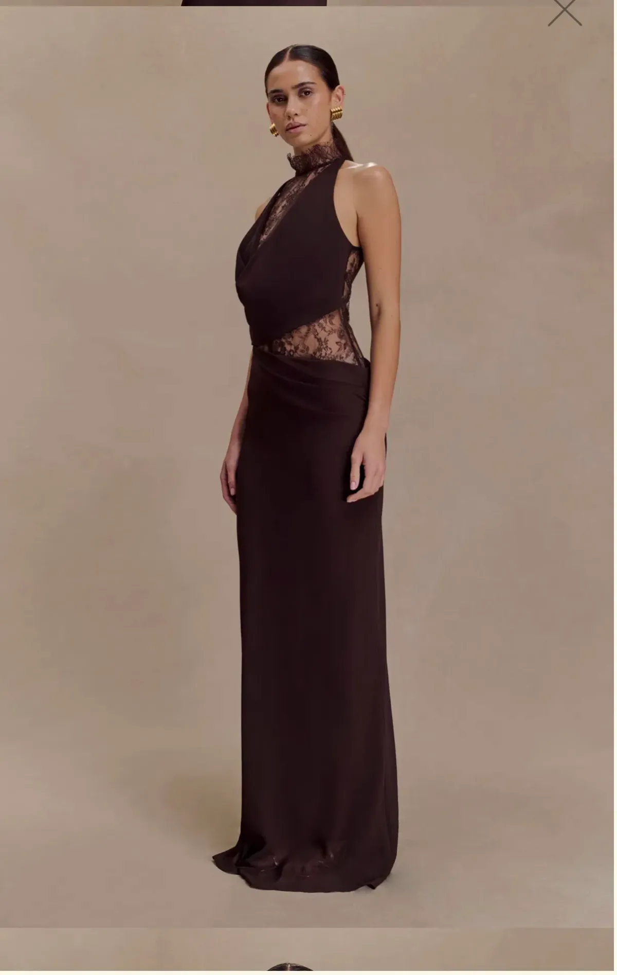 Arra dress in cacao brown - Image 2