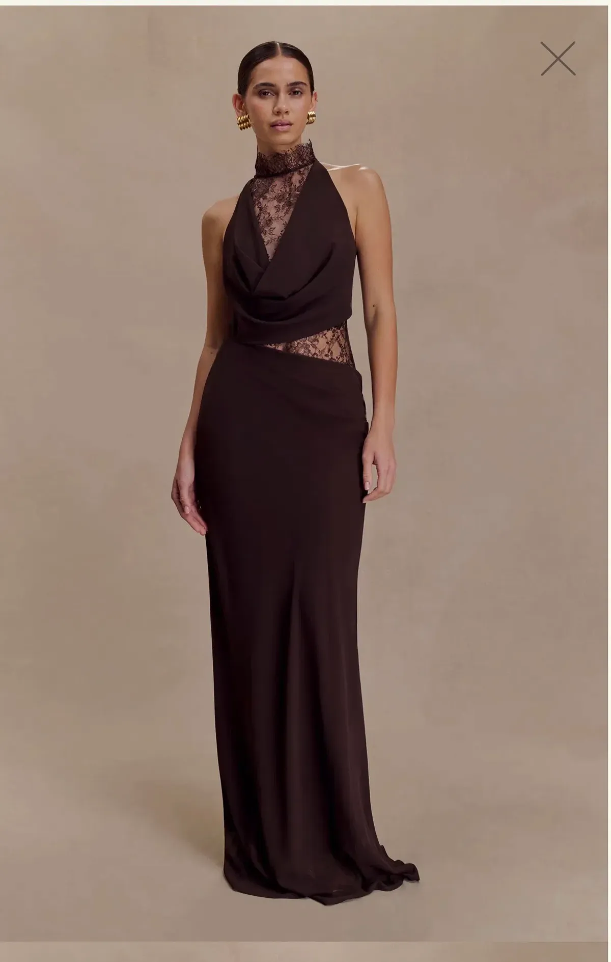 Arra dress in cacao brown - Image 1
