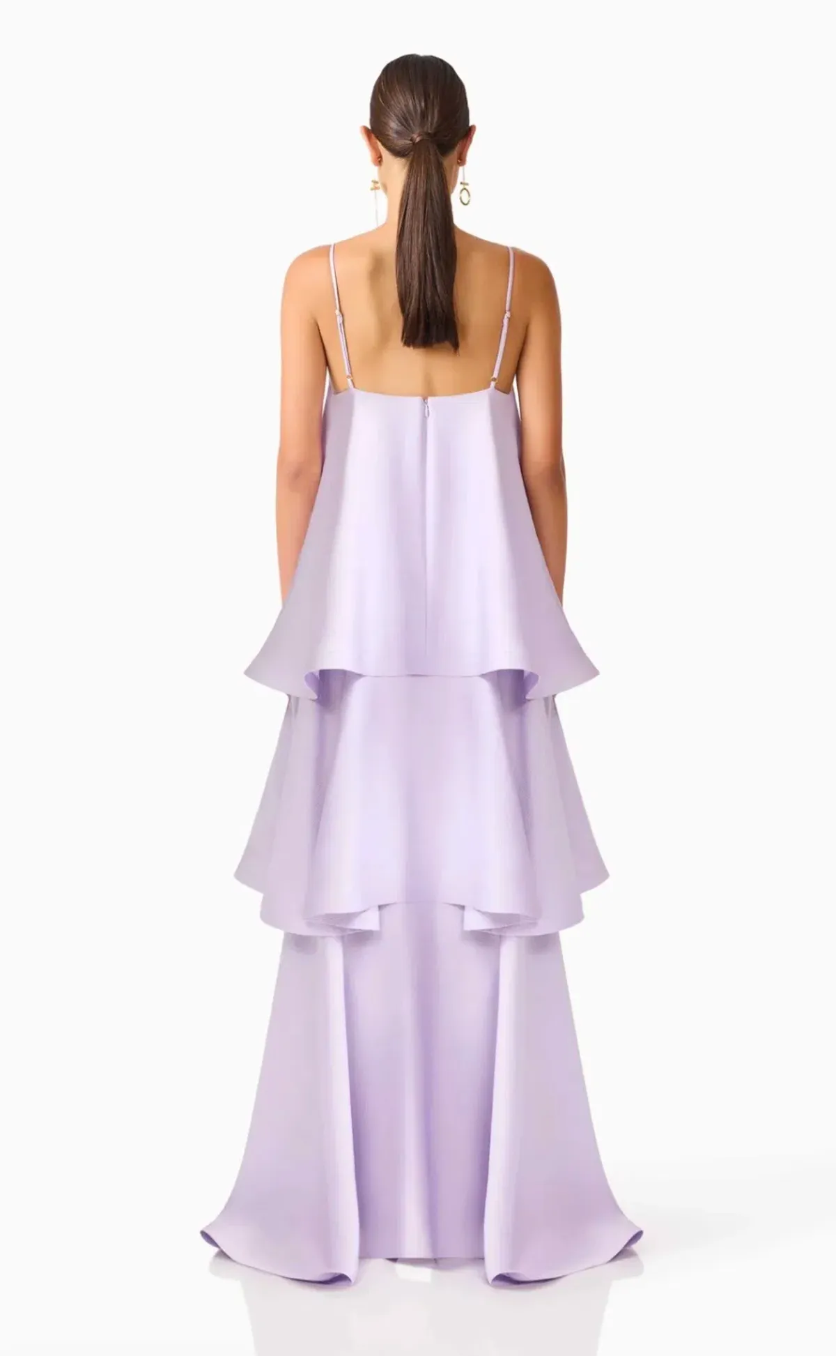Elliatt Tilly Tiered Maxi Dress in Purple Size XS - Image 3
