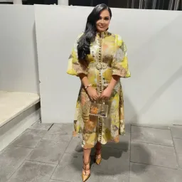Zimmermann Brightside Patchwork Batik Midi Dress Size 1 / 10 AU for rent on The Volte - image 3