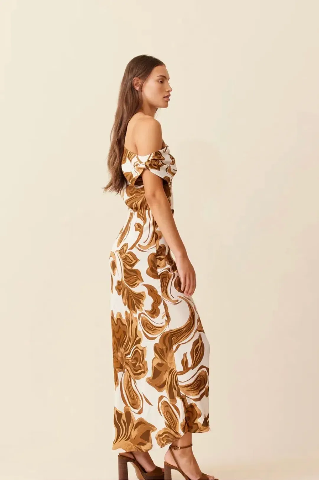 RUBY Melon Maxi Dress Size 8 for rent on The Volte - main image