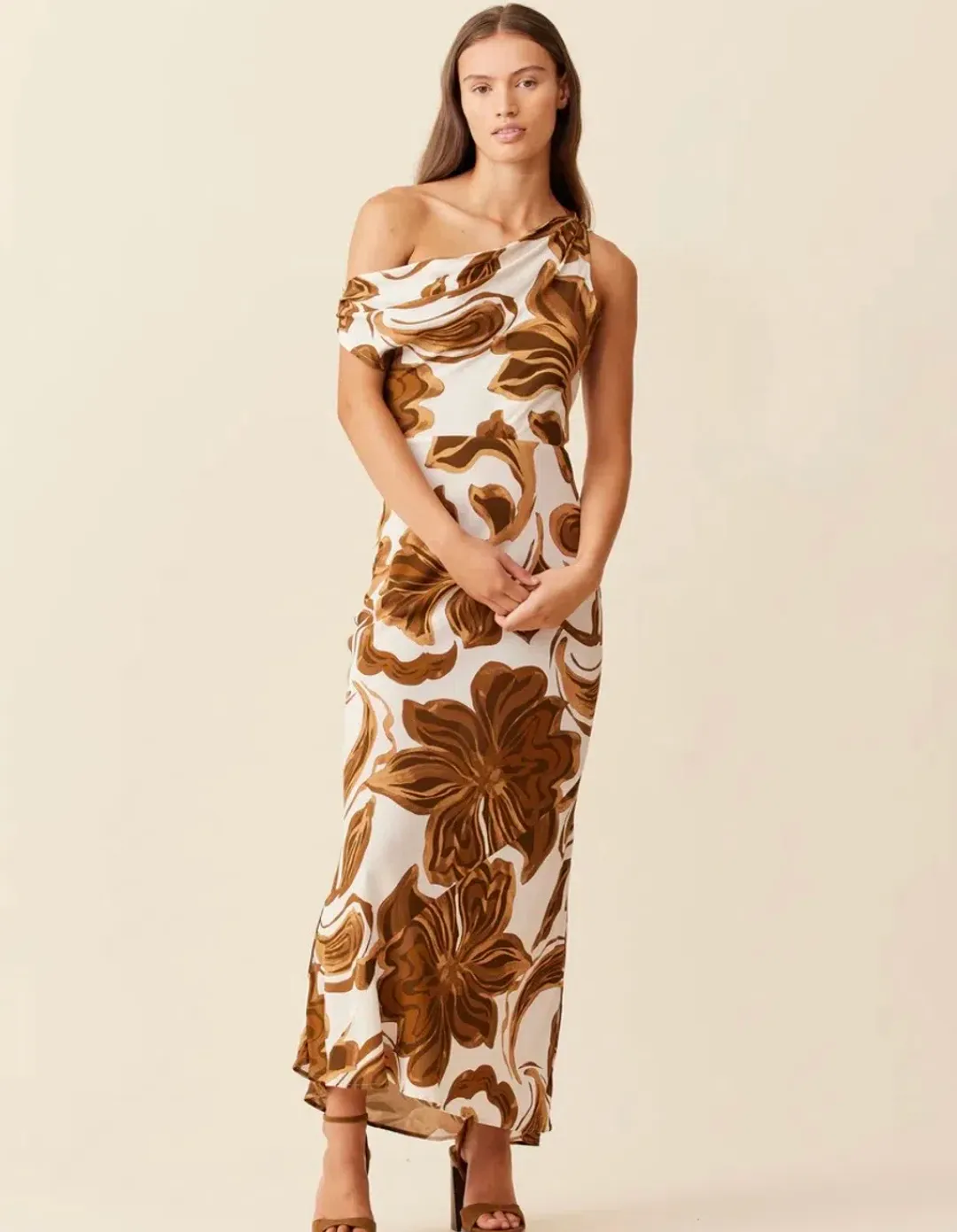 RUBY Melon Maxi Dress Size 8 for rent on The Volte - main image