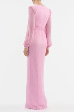 π Rebecca Vallance Amal Cut-Out Gown in Pink β Size 6 AU - Long Sleeve Maxi Dress π for rent on The Volte - image 2