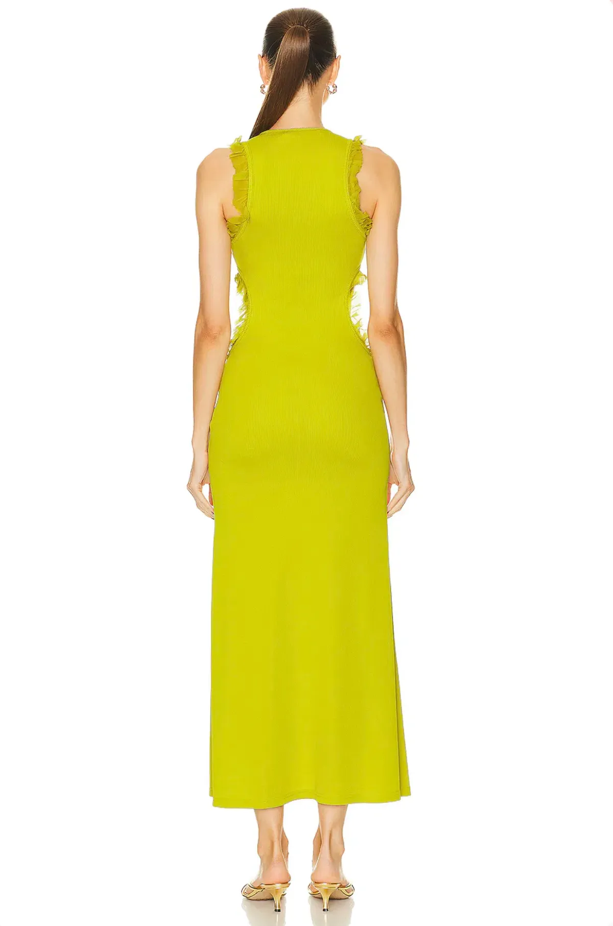 Christopher Esber Limeade Carina Plunge Dress - Size 10 AU - Image 3