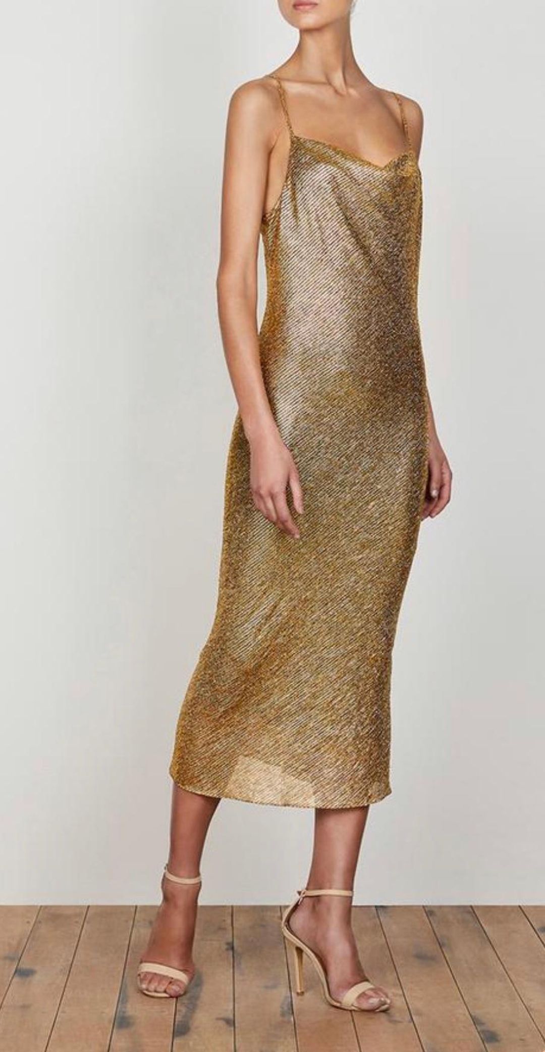 Cleo Bias Cowl Midi Dress for rent on The Volte - main image