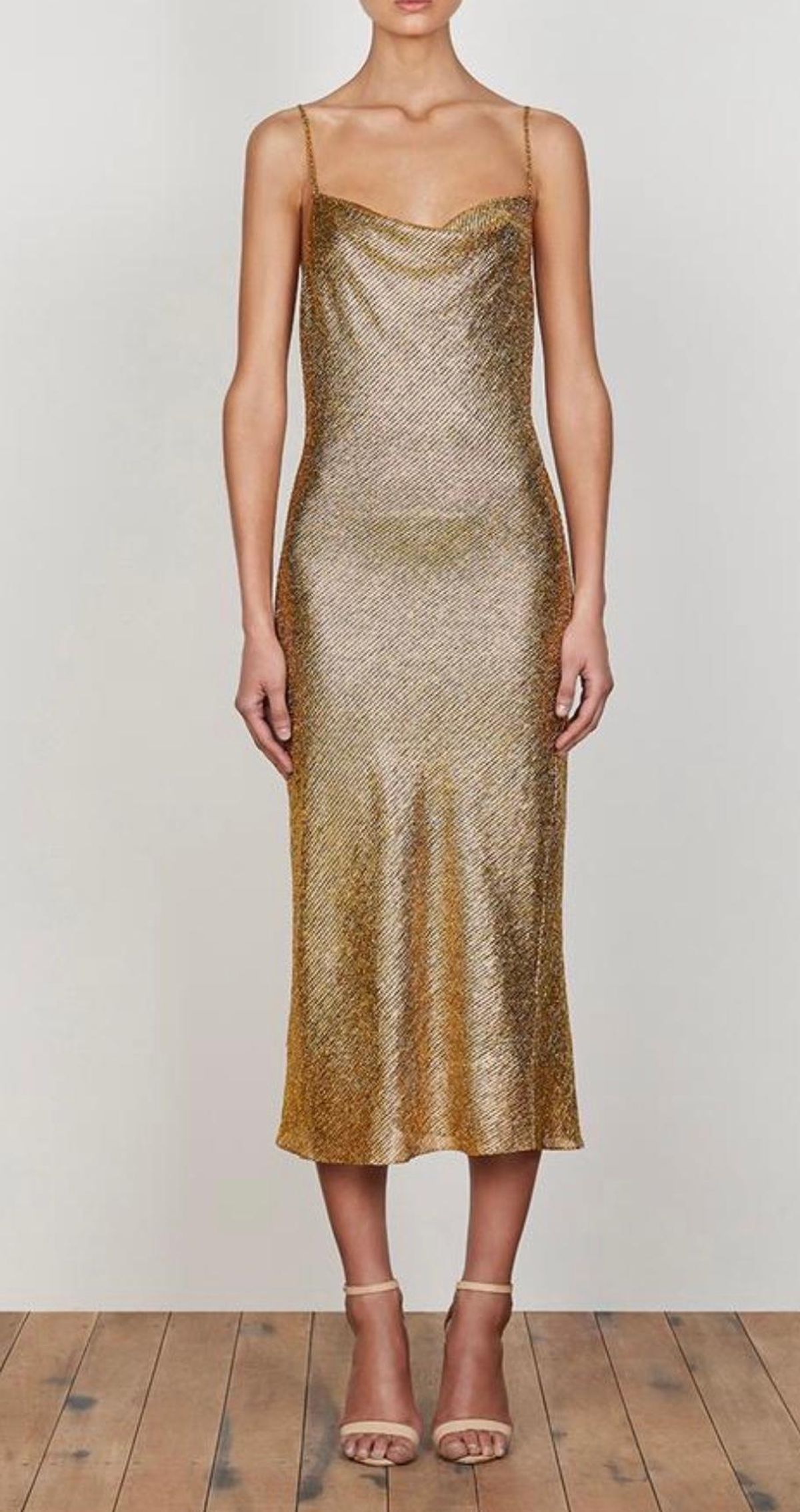 Cleo Bias Cowl Midi Dress - Image 2