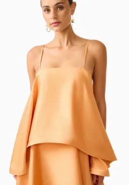 Elliatt Tilly Tiered Maxi Dress in Orange Size S for rent on The Volte - image 2