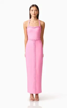 Elliatt Coralene Halter Dress in Pink Size S for rent on The Volte - image 2