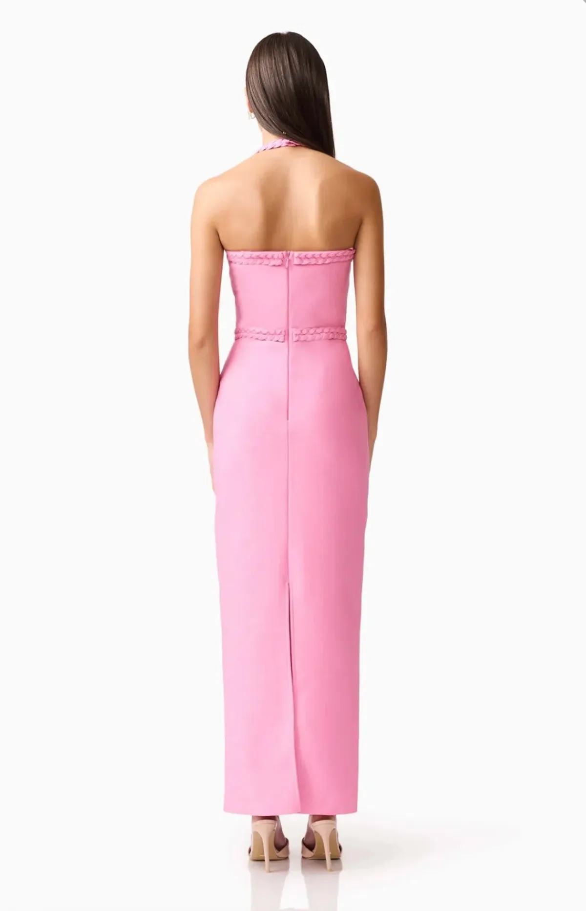 Elliatt Coralene Halter Dress in Pink Size S - Image 5