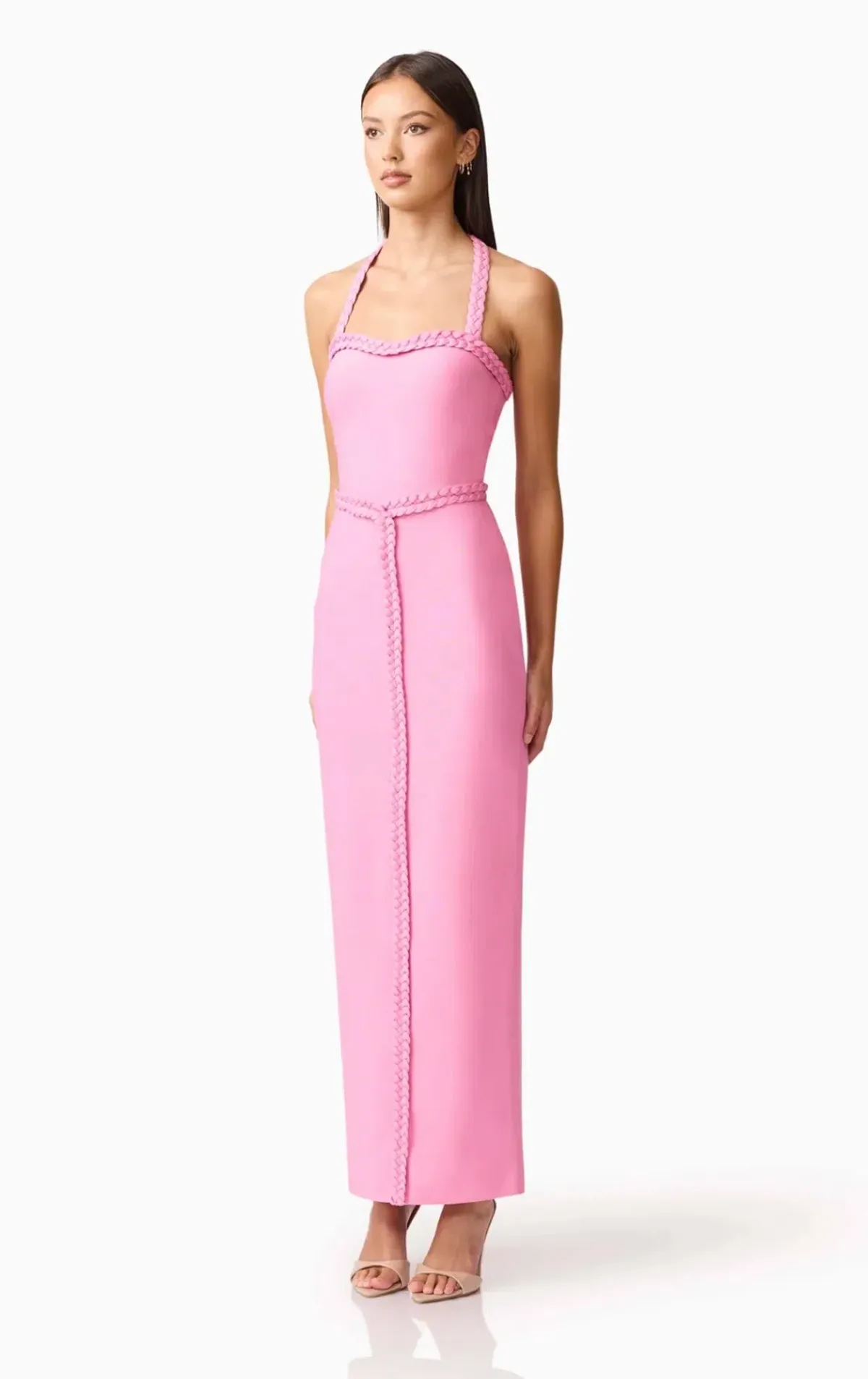 Elliatt Coralene Halter Dress in Pink Size S - Image 4