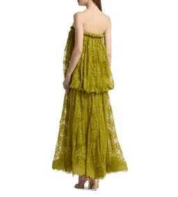 Zimmermann Luna Lace Bandeau Gown in Pistachio Size 1/AU10 for rent on The Volte - image 3