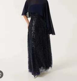 Forever New Erin Navy Strapless Sequin Gown Maxi for rent on The Volte - image 2