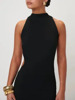 EFFIE KATS AMBRE GOWN BLACK SIZE 6 (XS) for rent on The Volte - image 2