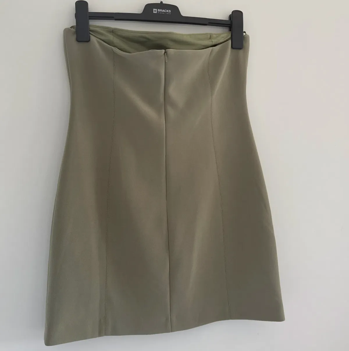 Karina Strapless Spilt Mini Sage Size 16 - Image 3