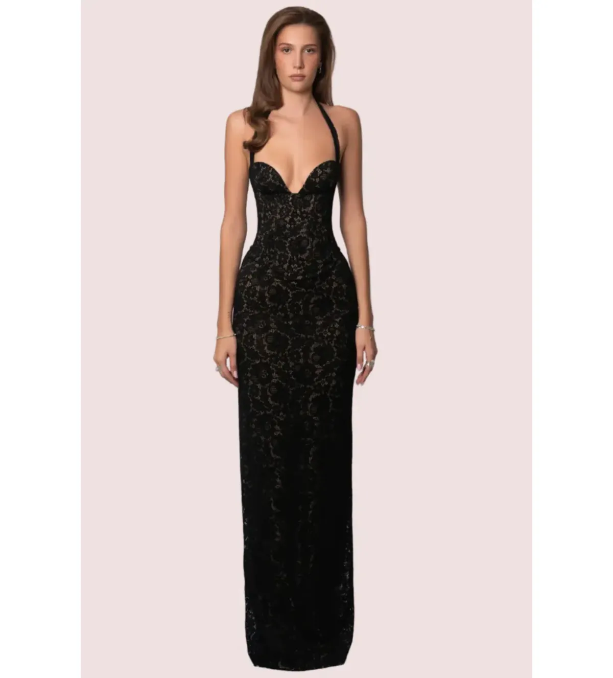 Fenity Monique Gown Black Size 8 for rent on The Volte - main image