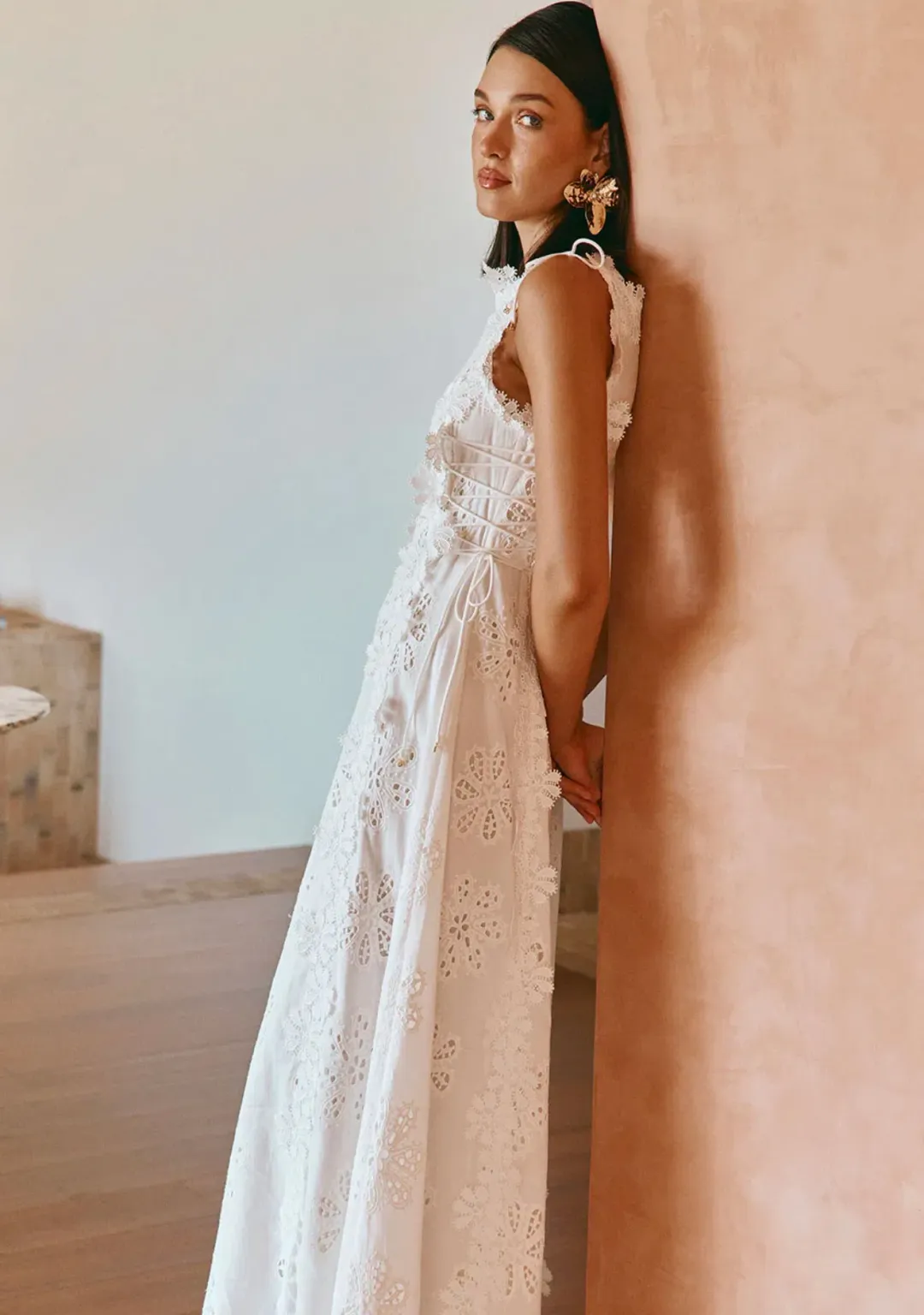 ZÃCO x Bec Judd Araminta Dress Stella Marina White Size XS / 6 for rent on The Volte - main image