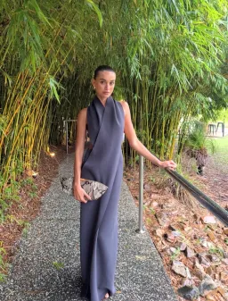 Tojha Dova Dress in Steele XS for rent on The Volte - image 1